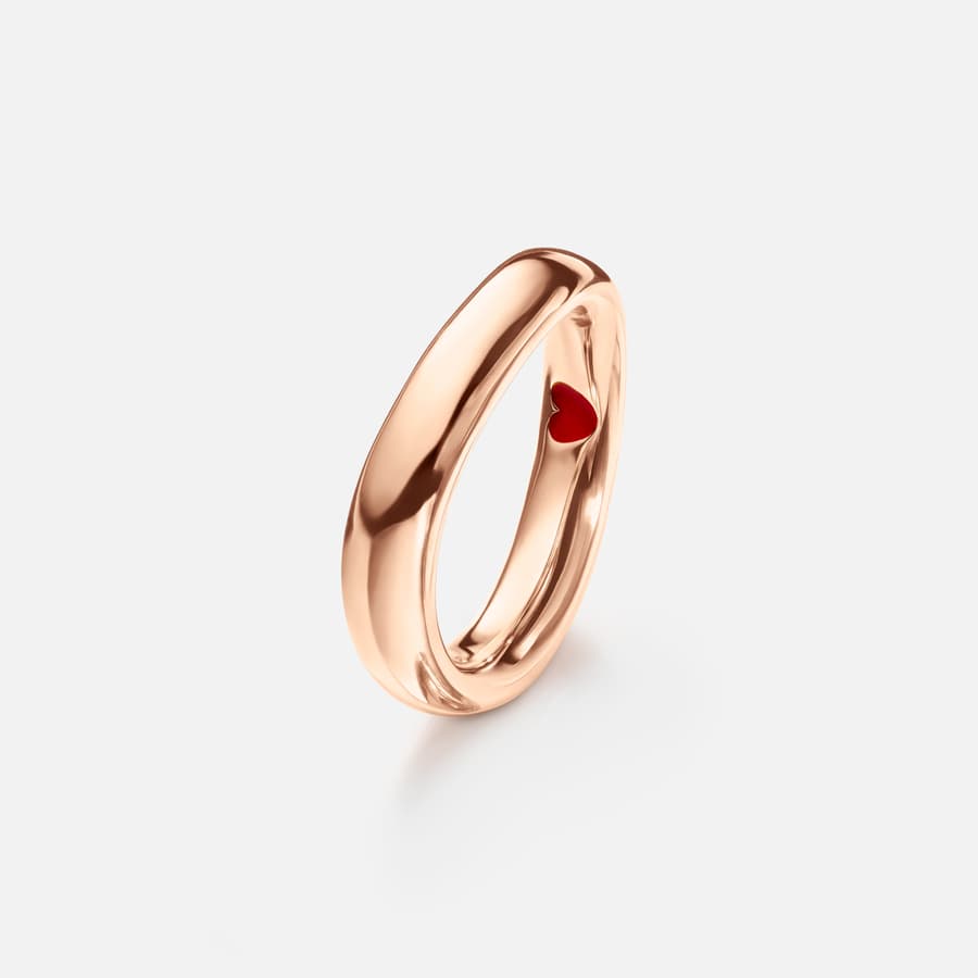 Men's Love Ring No 7 in 18 Karat Polished Rose Gold  |  Ole Lynggaard Copenhagen 