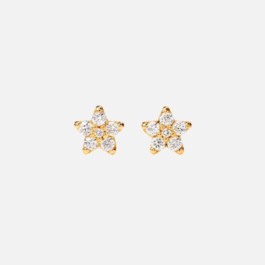 Puces d'Oreilles Shooting Stars Mini en Or et Diamants   |  Ole Lynggaard Copenhagen 