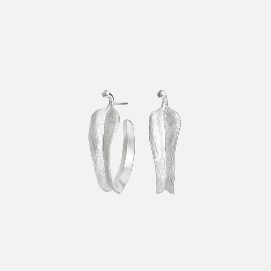 Leaves Collection Creol Earrings in Sterling Silver   |  Ole Lynggaard Copenhagen 