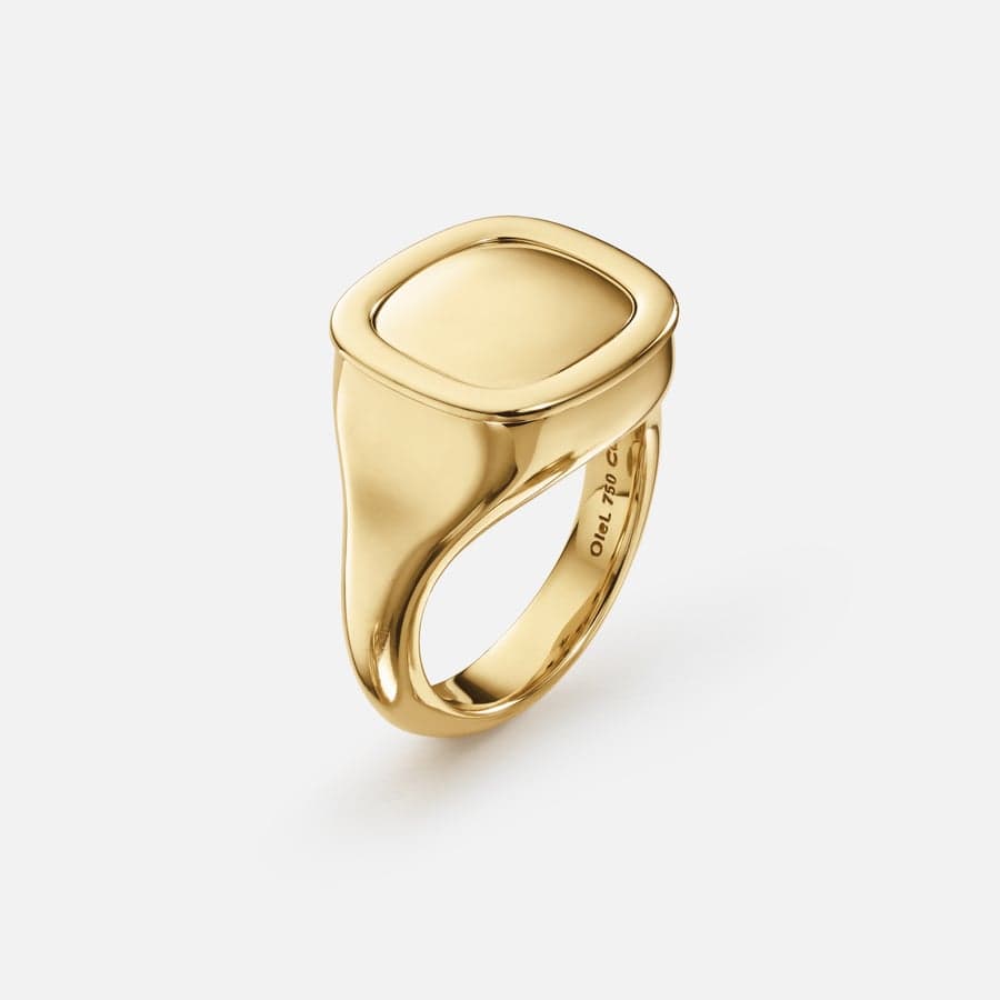 Cushion ring in 750/- Gelbgold  |  Ole Lynggaard Copenhagen 