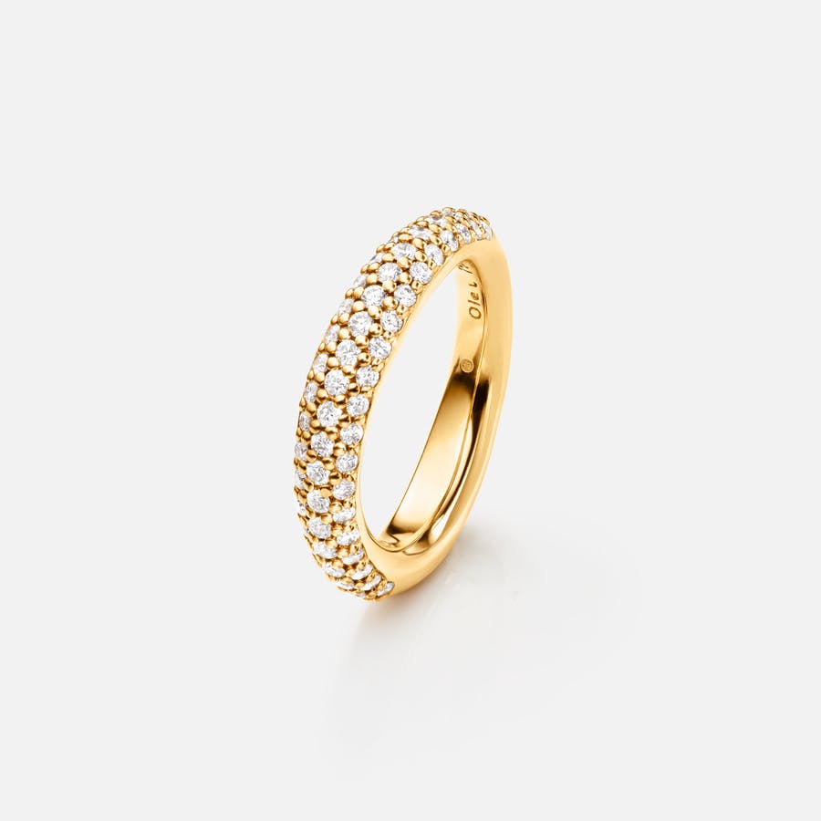 Love ring 4 750/- Gold glänzend und Diamanten 0.71 ct. TW. VS.