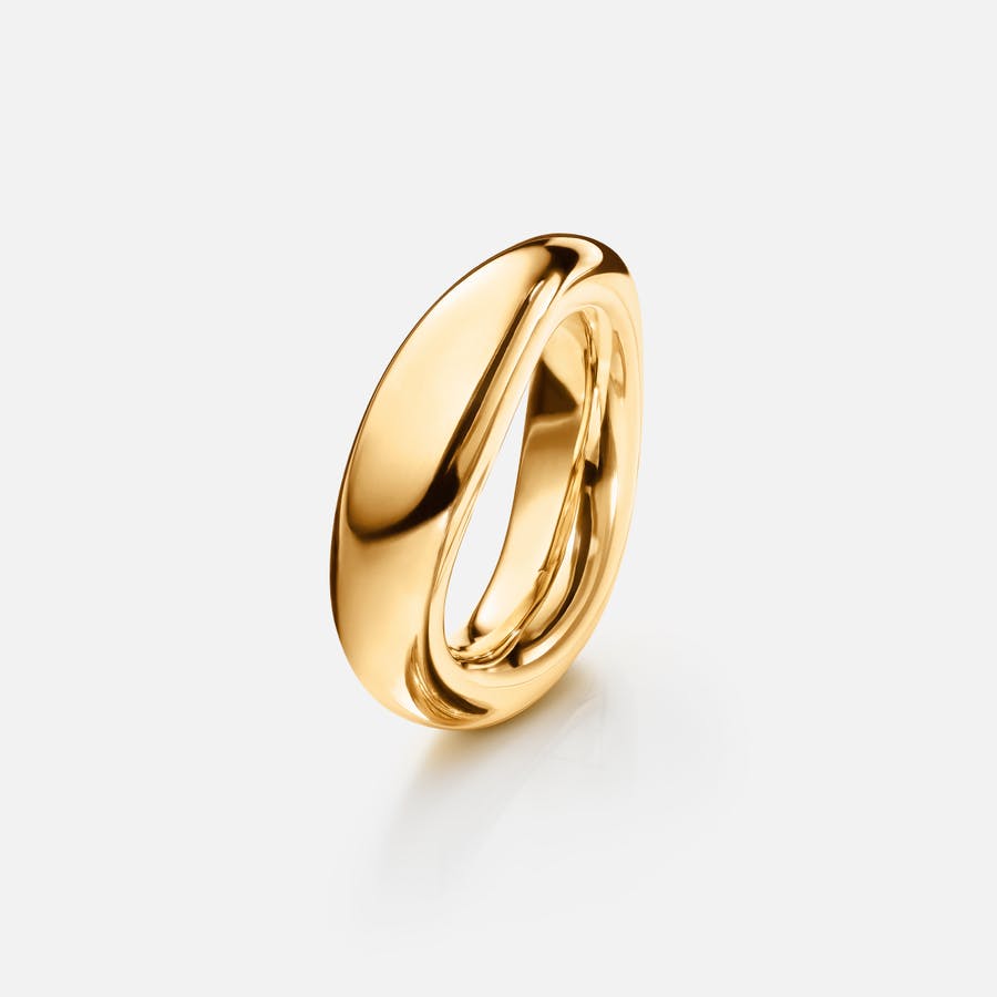 Love Ring 5 18k gold polished