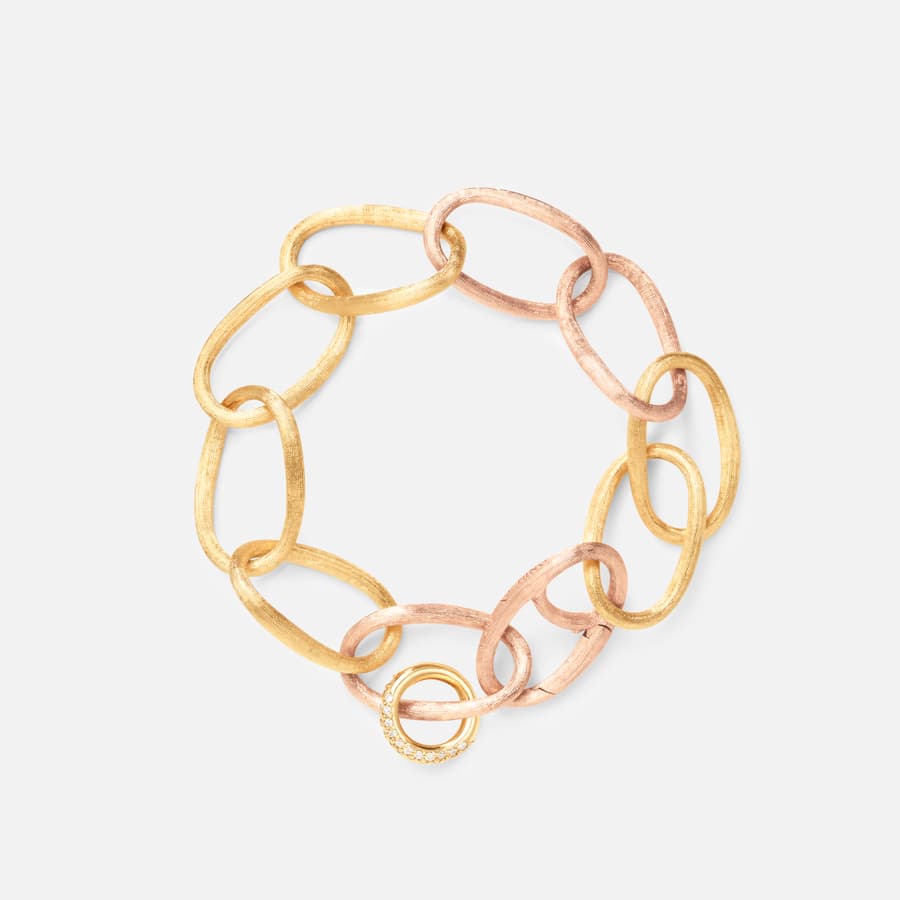 Love Bracelet Heavy in Gold with Diamonds  |  Ole Lynggaard Copenhagen 