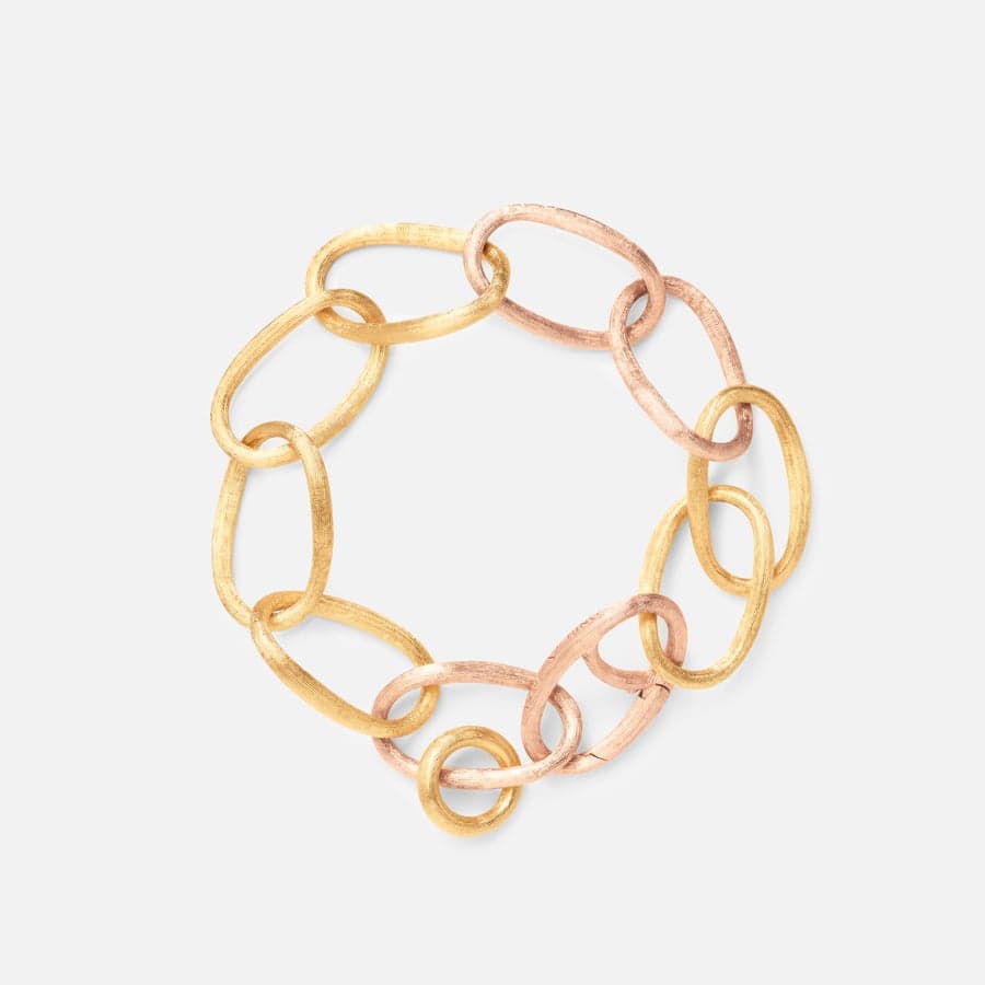 Bracelet Love Épais en Or Jaune & Rose 18 Carats  |  Ole Lynggaard Copenhagen 