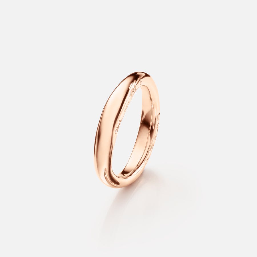 Love Ring No 3 in 18 Karat Polished Rose Gold  |  Ole Lynggaard Copenhagen 